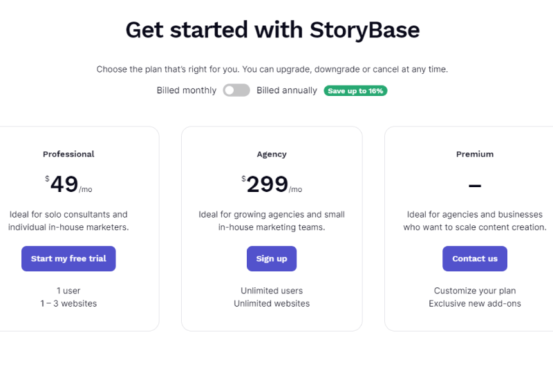 StoryBase价格